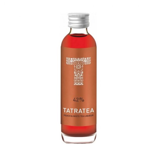 Lichior pe Baza de Ceai Tatratea Peach and White, 0.04 L, 42% Alcool, Lichior Tatratea Peach and White Tea Liqueur, Lichior de Ceai Tatratea, Tatratea Lichior pe Baza de Ceai, Lichior cu Ceai, Lichior Aroma de Ceai, Lichior Gust de Ceai