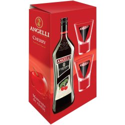 Set Lichior si 2 Pahare Angelli Cherry 1L, Alcool 15%, Angelli Lichior, Lichior cu Fructe, Lichior cu Alcool, Lichior Fructe Alcool, lichior Alcool Angelli, Bauturi Alcoolice, Lichior cu Gust de Fructe, Lichior Deserturi, Lichior Fructat