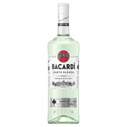 Rom Bacardi Carta Blanca 1L, Alcool 37.5%, Bacardi Rom, Rom Carta Blanca, Rom Carta Blanca Bacardi, Bauturi Spirtoase, Rom Alb, Rom Alb Bacardi, Rom Alcool, Rom Natural, Rom Premium
