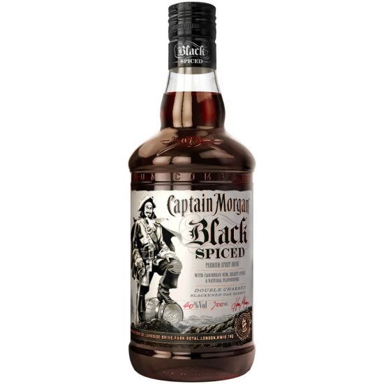 Rom Captain Morgan Black Spiced, 0.7L, Alcool 40%, Captain Morgan Rom, Rom Black Spiced, Rom Black Spiced Captain Morgan, Bauturi Spirtoase, Rom Negru, Rom Negru Captain Morgan, Rom Alcool, Rom Natural, Rom Premium