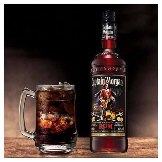 Rom Captain Morgan Dark, 0.7L, Alcool 40%, Captain Morgan Rom, Rom Dark, Rom Dark Captain Morgan, Bauturi Spirtoase, Rom Negru, Rom Negru Captain Morgan, Rom Alcool, Rom Natural, Rom Premium