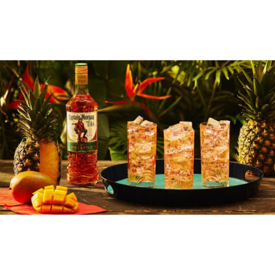 Rom Captain Morgan Tiki, 0.7L, Alcool 25%, Captain Morgan Rom, Rom Tiki, Rom Tiki Captain Morgan, Bauturi Spirtoase, Rom Fructat, Rom cu Ananas Captain Morgan, Rom Alcool, Rom Natural, Rom Premium