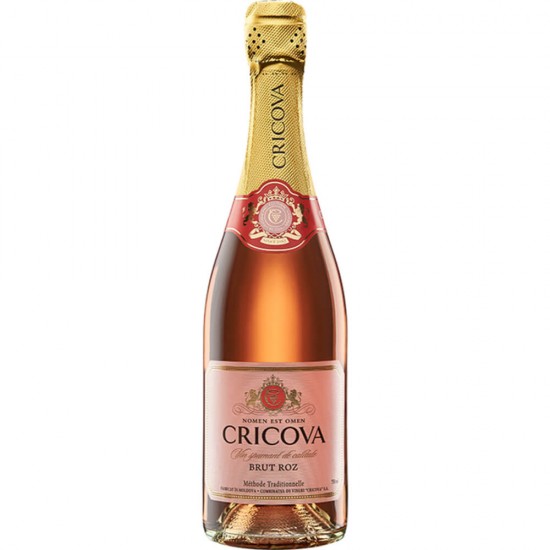 Vin Spumant Rose Brut Cricova Clasic, 0.75l, Alcool 12.5%, Vin Spumant, Vin Rose Spumant, Vin Brut Spumant, Vin Rose Cricova, Vin Spumant Cricova, Vin Rose Cricova, Vin Spumant Cricova Premium, Cricova Clasic, Vin Spumant Cricova Clasic