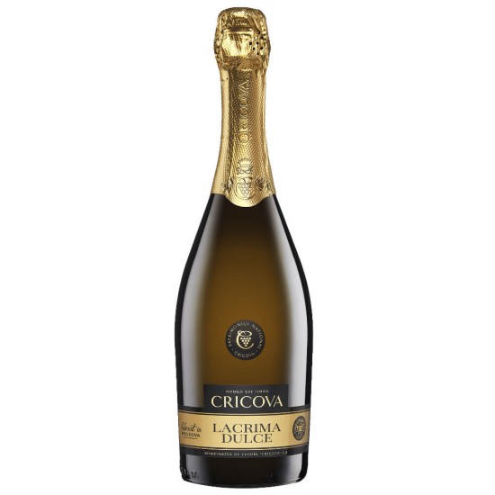 Vin Spumant Alb Muscat Cricova Lacrima Dulce, 0.75l, Alcool 10.5%, Vin Spumant, Vin Alb Spumant, Vin Muscat Spumant, Vin Alb Cricova, Vin Spumant Cricova, Vin Alb Muscat Cricova, Vin Spumant Cricova Premium, Cricova Lacrima Dulce