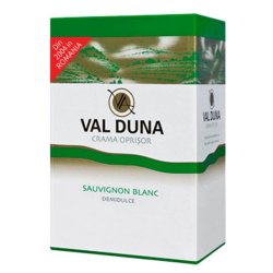 Vin Alb Val Duna Sauvignon Blanc, Demidulce, 5 L, 13% Alcool, Vin Alb Demidulce Val Duna, Vin Alb Val Duna, Vin Demidulce Val Duna, Vin Alb Sauvignon Blanc, Vin 5 L, 5 L Vin Alb, Vin BIB, Vin Bag in Box, Vin la Punga in Cutie, Vin Crama Oprisor