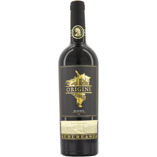 Vin Rosu Sec, Budureasca Origini, Reserve, 0.75 L, Vin Rosu Sec, Budureasca Origini Reserve, Bauturi Alcoolice, Vin Rosu Budureasca, Vin Rosu Alcool 14.5%, Bautura, Vin Sec