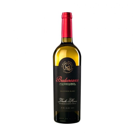 Vin Alb Demisec, Budureasca Premium, Sauvignon Blanc, 0.75 L, Vin Alb Demisec, Budureasca Premium Sauvignon Blanc, Bauturi Alcoolice, Vin Alb Budureasca, Vin Alb Alcool 13%