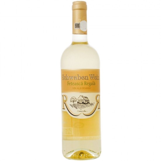 Vin Alb Demisec, Recas Schwaben Wein, Feteasca Regala, 0.75 L, Vin Alb Demisec, Recas Schwaben Wein Feteasca Regala, Bauturi Alcoolice, Vin Alb Recas Schwaben Wein, Vin Alb Alcool 12%