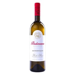 Vin Alb Demisec, Budureasca Clasic Sauvignon Blanc, 0.75 L, 12.5% Alcool, Vin Demisec Alb Budureasca, Vin Sauvignon Blanc, Vin Alb Clasic Budureasca, Bauturi Alcoolice, Budureasca Vin Clasic Alb, Vinuri Romanesti, Vin Romanesc