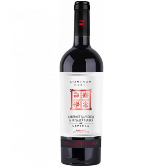 Vin Rosu Sec Crama Ceptura Dominum Cervi, Cabernet Sauvignon/Feteasca Neagra, 0.75l, Alcool 13.5%, Vin, Vin Rosu, Vin Rosu Sec, Vin Rosu Crama Ceptura, Vin Rosu Sec Crama Ceptura, Vin Cabernet Sauvignon, Vin Feteasca Neagra