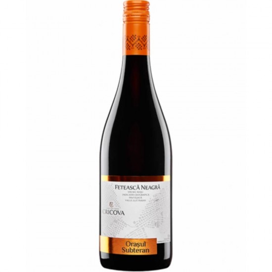 Vin Rosu Sec Feteasca Neagra Cricova Orasul Subteran, 0.75l, Alcool 13%, Vin, Vin Rosu, Vin Rosu Sec, Vin Rosu Cricova, Vin Rosu Sec Cricova, Vin Feteasca Neagra, Feteasca Neagra Cricova, Vin Cricova Rosu, Vin Sec Cricova, Vin Sec