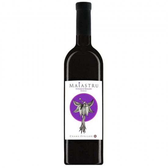 Vin Rosu Demisec Crama Oprisor Maiastru Feteasca Neagra, 13.5% Alcool, 0.75 L, Vin Rosu, Vinuri Rosii, Feteasca Neagra Vin Rosu Demisec, Crama Oprisor Maiastru Feteasca Neagra Vin Rosu Demisec