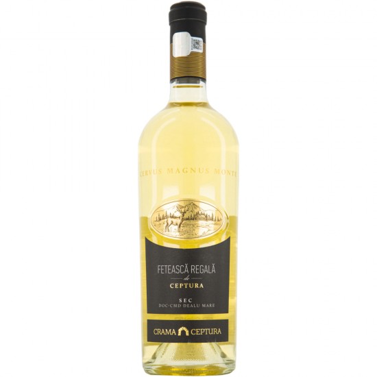 Vin Alb Sec CRAMA CEPTURA Cervus Magnus Monte, Chardonnay, 12.5% Alcool,  0.75 l, Vin Alb, Vin Alb Chardonnay, Vin Chardonnay Sec, Vin Alb din Struguri, Vin Sec Chardonnay Alb, Vin Sec din Sturguri, Vinuri Albe, Vinuri Seci, Vinuri la Sticla