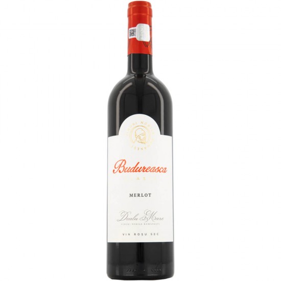Vin Rosu Sec, Budureasca Clasic Merlot, 0.75 L, 14.5% Alcool, Vin Budureasca Clasic, Vin Rosu Budureasca Clasic, Vin Rosu Budureasca, Vin Merlot Rosu, Bautura Alcoolica, Vin Rosu Sec Budureasca