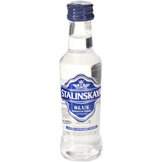Vodka Stalinskaya Blue, 50 ml, Bauturi Alcoolice, Vodca Stalinskaya Blue 50 ml, Sticla de Vodka Stalinskaya Blue 50 ml, Stalinskaya Vodka, Bauturi cu Alcool, Sticla de Vodka Stalinskaya