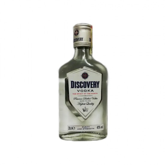 Vodca Discovery, 40% Alcool, 0.2 L, Bauturi Alcoolice, Bautura Spirtoasa, Bauturi Spirtoase, Vodka, Vodca 40% Alcool, Vodca Clasica, Vodca Fara Arome, Vodca cu Alcool din Cereale, Vodka Discovery, Discovery Vodka