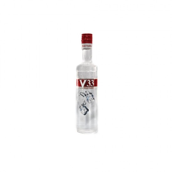 Vodka V33 Red 37.5%, 0.5 L, V33 Vodka, Vodka 37.5%, Bautura Alcoolica Vodka, Bautura Alcoolica V33 Red Vodka