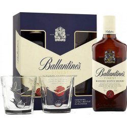 Set Whisky Ballantine's cu 2 Pahare, 0.7 L, 40% Alcool, Ballantine's Whisky, Set Whisky cu Pahare, Whisky Ballantines cu Pahare, Bautura Spirtoasa Ballantines, Bautura Spirtoasa 40 % Alcool, Bautura Alcoolica, Ballantines 0.7 L