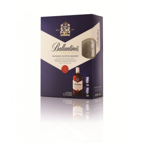Set Whisky Ballantine's cu 2 Pahare, 0.7 L, 40% Alcool, Ballantine's Whisky, Set Whisky cu Pahare, Whisky Ballantines cu Pahare, Bautura Spirtoasa Ballantines, Bautura Spirtoasa 40 % Alcool, Bautura Alcoolica, Ballantines 0.7 L