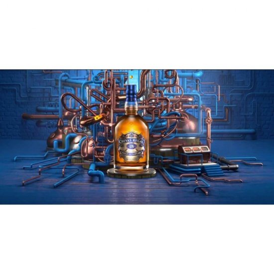 Whisky Chivas Regal, Alcool 40%, 0.7 L, 18 Ani Vechime, Blended Scotch Whisky Chivas Regal, Whisky Scotch Chivas Regal, Whisky Scotian Chivas Regal, Whisky 18 Ani Vechime, Whisky Invechit, Whisky Chivas Regal 18 Ani