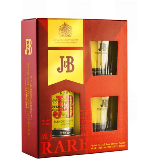 Whisky J&B Rare & 2 Pahare 0.7L, Alcool 40%, Whisky Bun, Whisky de Calitate, J&B Rare Whisky, Whisky 0.7l, Whisky 40%, Whisky Premium, J&B Rare Whisky, J&B Whisky, Bourbon, Bourbon Whisky, Bourbon J&B