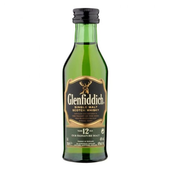 Whisky Glenfiddich 12 Ani Vechime, 0.05L, Alcool 40%, Whisky Bun, Whisky de Calitate, Glenfiddich Whisky, Whisky 0.05l, Whisky 40%, Whisky Premium