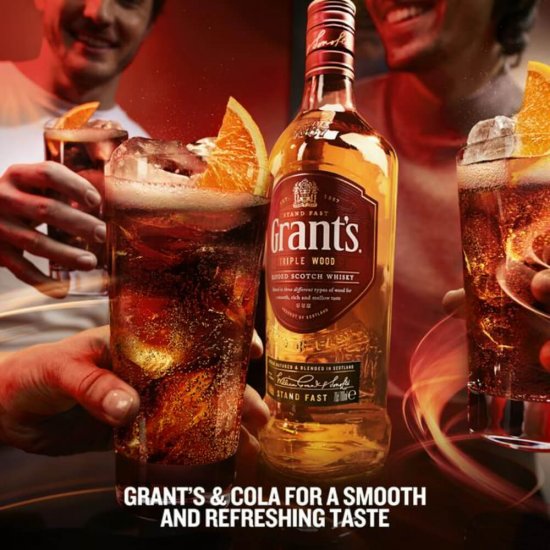 Whisky Grant's Triple Wood 1L, Alcool 40%, Whisky Bun, Whisky de Calitate, Grant's Whisky, Whisky 1l, Whisky 40%, Whisky Premium