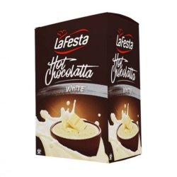Pachet 10 Plicuri Ciocolata Calda Alba La Festa, 250 g, Plicuri de Ciocolata Calda La Festa, Plicuri de Ciocolata Calda Alba La Festa, Plicuri de Ciocolata Alba Calda La Festa, Set 10 Plicuri Ciocolata Calda, Ciocolata Calda la Plic