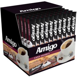 Set 100 Plicuri Cafea Solubila Amigo, 1.8g/Plic, Cafea in Pliculete, Cafea in Pliculete Amigo, Cafea Instanta Amigo, Cafea Solubila Cofeinizata, Cafea cu Cofeina, Cafea cu Cofeina Amigo