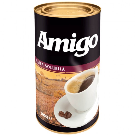 Cafea Solubila Amigo, 300g, Cafea in Cutie, Cafea in Badog Amigo, Cafea Instanta Amigo, Cafea Solubila Cofeinizata, Cafea cu Cofeina, Cafea cu Cofeina Amigo, Nes Amigo, Cafea Nes