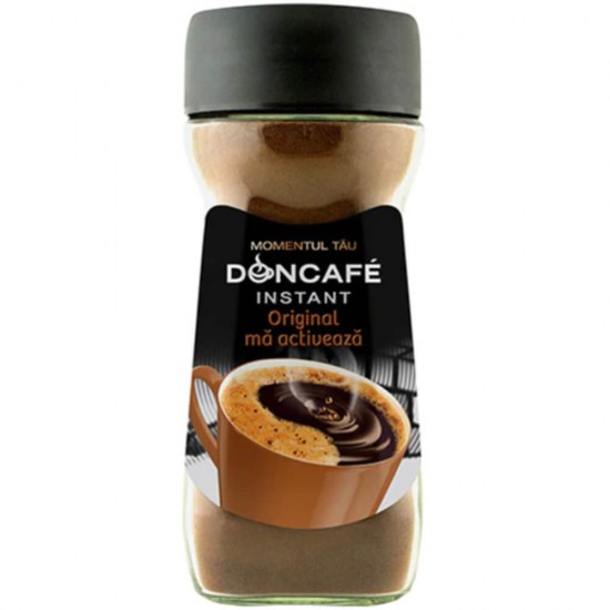 Cafea Solubila Doncafe Original, 190g, Cafea in Borcan, Cafea in Borcan Doncafe Original, Cafea Instanta Doncafe, Cafea Solubila Cofeinizata, Cafea cu Cofeina, Cafea cu Cofeina Doncafe Original, Nes Doncafe