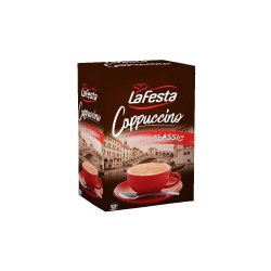 Cutie 10 Plicuri Cappuccino Clasic La Festa, 125 g, Cappuccino La Festa, La Festa Cappuccino, Cappuccino Instant, Cafea Instant, Cappuccino la Plic, Cafea la Plic, Pliculet Cappuccino, Cappuccino Aroma Clasica, Cappuccino cu Aroma Clasica