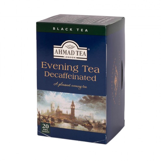 Ceai Negru Decofeinizat Ahmad, 20 Plicuri/Cutie, Ceai Plicuri, Ceai Negru Plic, Ceai Decofeinizat Plic, Ceai Decofeinizat, Ceai Negru Natural, Ceai Natural Plante, Ceai Plante, Infuzie Plante