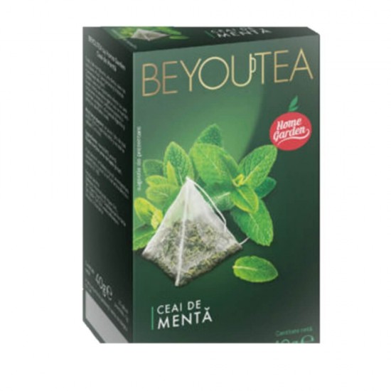 Cutie 20 Piramide Ceai Menta BEYOUTEA, Ceai de Plante, Piramide de Ceai, Ceai de Menta, Ceai Menta BEYOUTEA, Piramide Ceai de Menta, Ceai din Planta de Menta, Ceaiuri de Plante, Infuzie de Menta, Pliculete Piramide Ceai Menta