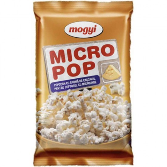 Micro Pop Mogyi, Cascaval, 100 g, Popcorn pentru Cuptorul cu Microunde Mogyi, Mogyi Micro Popcorn, Popcorn pentru Microunde cu Cascaval, Popcorn cu Cascaval, Popcorn Mogyi pentru Cuptorul cu Microunde