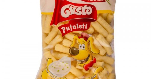 Pufuleti Gusto, 80 g, 9 Buc/Bax, Aroma Smantana si Ceapa, Pufuleti ...