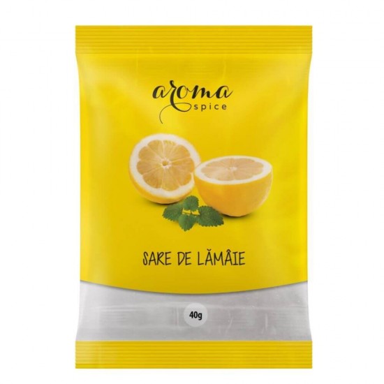 Sare de Lamaie Aroma Spice, 12 Plicuri x 40 g, Conservant Sare de Lamanie, Sare de Lamaie Conservant, Acid Citric Uz Alimentar, Sare de Lamaie pentru Conservarea Fructelor, Sare de Lamaie pentru Conservarea Legumelor, Punga Sare de Lamaie