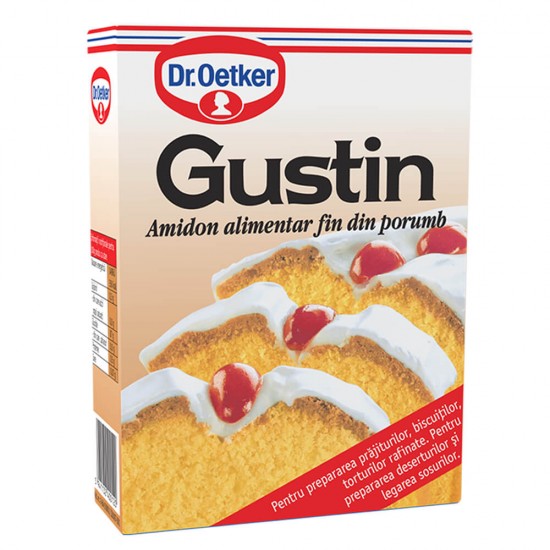 Amidon Alimentar Fin Dr.Oetker Gustin, 200g, Amidon, Amidon Fin, Amidon Alimentar, Amidon Dr.Oetker, Amidon Dr.Oetker Gustin, Amidon Prajituri, Amidon Alimente, Amidon Porumb, Amidon din Porumb, Amidon Copt, Amidon pentru Copt, Amidon pentru Creme