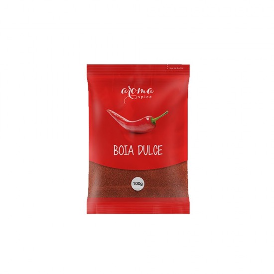 Boia de Ardei Dulce Aroma Spice, 12 Plicuri x 100 g, Boia Dulce, Praf de Ardei, Praf Dulce de Ardei, Boia Ardei, Paprica, Paprica Dulce, Ardei Dulce Macinat, Boia Ambalata, Boia Dulce Ambalata