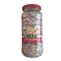 Fasole Alba Fiarta cu Legume Naturavit Hess, 580 ml