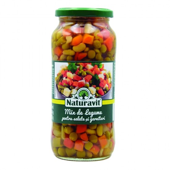 Mix Legume pentru Salate si Garnituri Naturavit, 580 ml