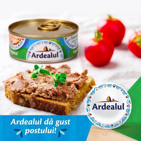 Pate Vegetal Ardealul, 100 g, Pasta Vegetala Ardealul, Pate Vegetarian Ardealul, Ardealul Pate Vegetal, Ardealul Pate Vegetarian, Ardealul Pasta Vegetala, Pate Ardealul, Pateu Vegetal Ardealul, Paste Vegetale Ardealul