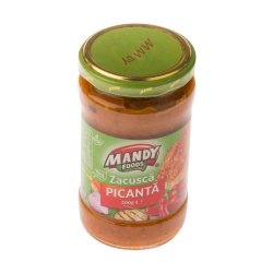 Zacusca Picanta Mandy, 280 g, Zacusca Mandy, Mandy Zacusca Picanta, Borcan de Zacusca Picanta, Borcan Zacusca Picanta, Borcan cu Zacusca, Zacusca la Borcan, Zacusca in Borcan, Zacusca Picanta la Borcan, Zacusca Picanta Borcan, Zacusca Iute