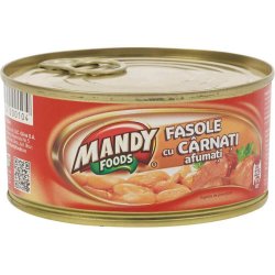 Fasole cu Carnati Mandy, 300 g, Iahnie de Fasole cu Carnati, Iahnie Fasole cu Carnati, Mancare de Fasole cu Carnati, Conserva Fasole cu Carnati Mandy, Conserva Mandy Fasole cu Carnati, Converve Fasole cu Carnati, Conserva de Fasole cu Carnati
