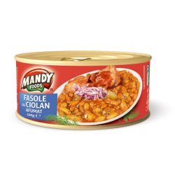 Fasole cu Ciolan Afumat Mandy, 300 g, Iahnie de Fasole cu Ciolan Afumat, Mancare de Fasole cu Ciolan Afumat, Conserva Fasole cu Ciolan Afumat Mandy, Conserva Mandy Fasole cu Ciolan Afumat, Conserva Fasole cu Carne Mandy, Converve Fasole cu Ciolan Afumat