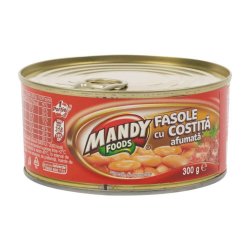 Fasole cu Costita Mandy, 300 g, Iahnie de Fasole cu Costita, Iahnie Fasole cu Costita, Mancare de Fasole cu Costita, Conserva Fasole cu Costita Mandy, Conserva Mandy Fasole cu Costita, Converve Fasole cu Costita, Conserva de Fasole cu Costita