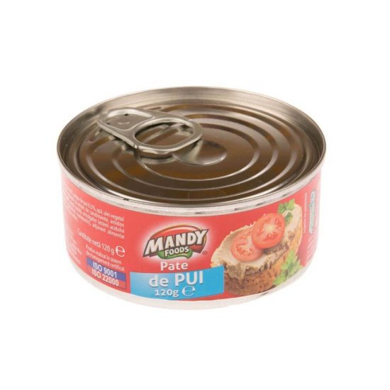 Pateu de Pui Mandy, 120 g, Pateu de Pasare, Pateu de Ficat de Pui, Pateu din Ficat de Pui, Pateu Ficat de Pui, Pateu Carne de Pasare, Pateu din Carne de Pasare, Pateu de Carne de Pasare, Pate de Pui Mandy, Pate de Pasare, Pate de Ficat de Pui