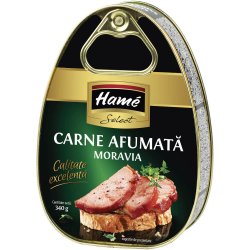 Carne Afumata Moravia Hame Select, 340g, Carne Afumata Hame, Hame Carne Afumata, Carne Afumata in Conserva, Carne de Porc Afumata, Carne de Porc Hame, Carne de Porc Afumata Hame, Conserva din Carne