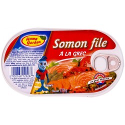 Somon File A La Grec, Home Garden, 170 g, Conserva de Somon, Somon File Home Garden, Home Garden Somon la Conserva, Conserva Peste 170 g Somon File A La Grec, Home Garden, 170 g, Conserva de Somon, Somon File Home Garden, Home Garden Somon la Conserva, Conserva Peste 170 g