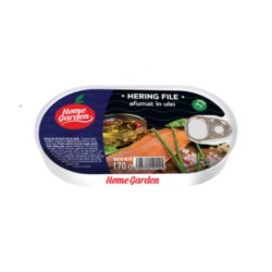 Conserva Hering File Afumat in Ulei Home Garden, 170 g, Conserva de Peste, Conserva de Hering File Afumat in Ulei Home Garden, Peste Hering in Ulei la Conserva, Conserva Carne de Peste, Hering Afumat Conserva Home Garden